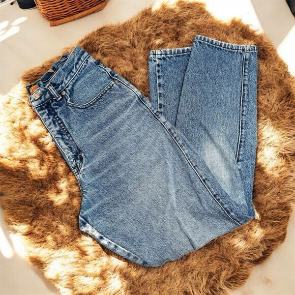 Vintage Calvin Klein Slim Straight Jeans Mom 27”Tapered High Rise - Picture 1 of 11